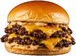 SMASH ROLL assembled in a burger